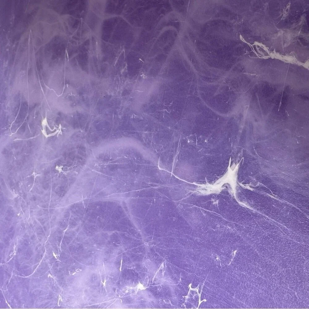 Marble swirl cutting board purple white plastic decor kitchen crystal geode look